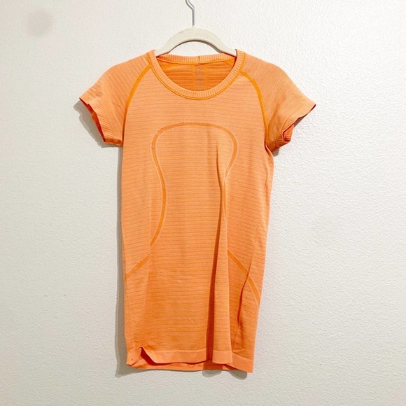 lululemon athletica Tops - lululemon swifty tee orange size 4